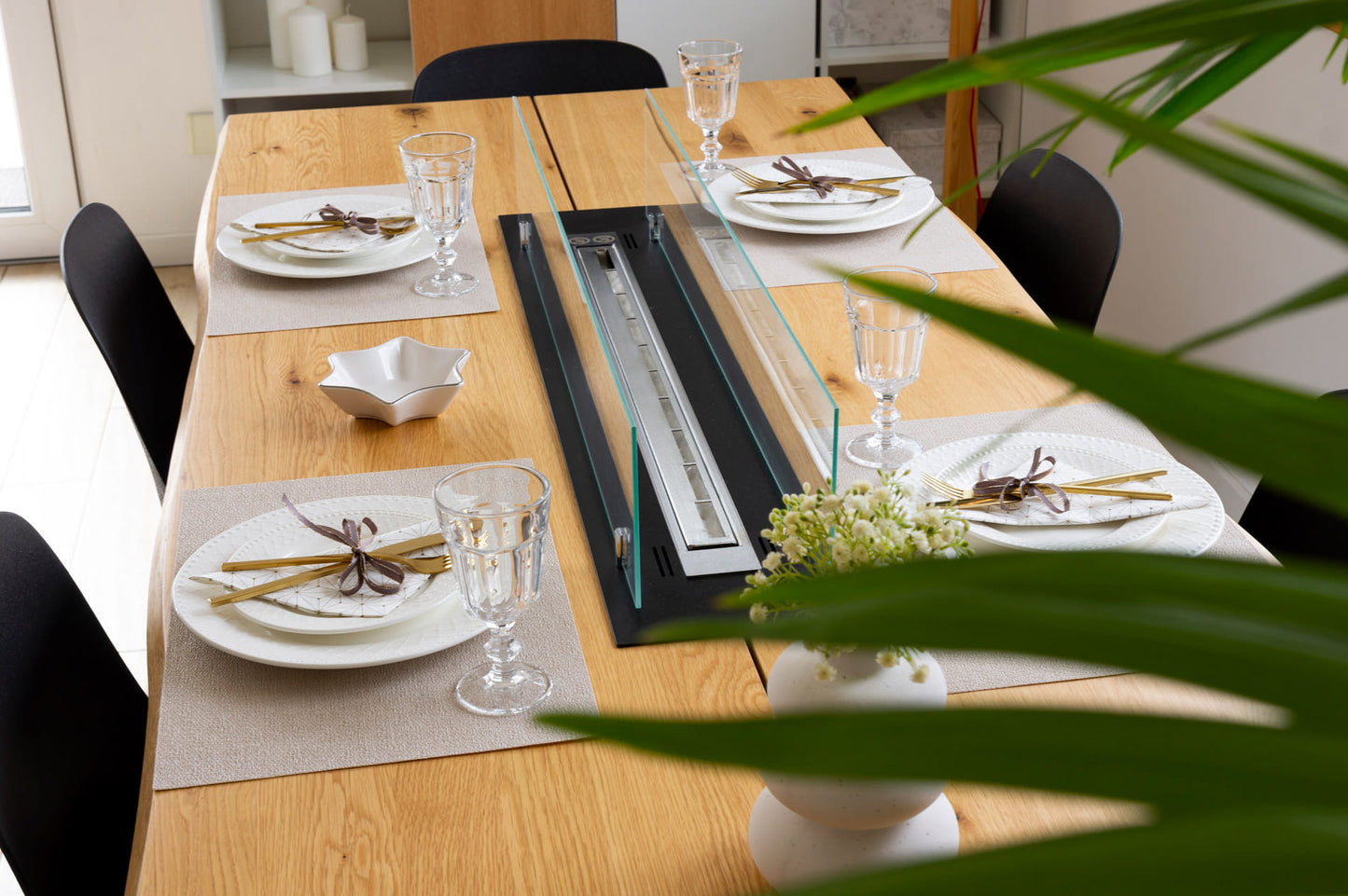 Einbau-Biokamin 65 cm (mit Glas)