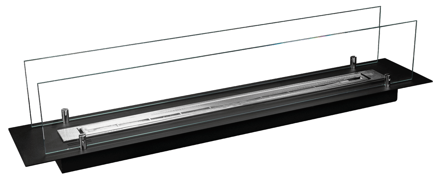 Einbau-Biokamin 100 cm (mit Glas)