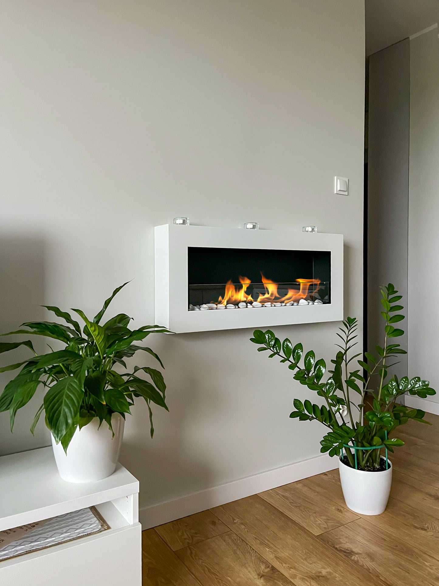 Wandbiokamin 900x400 BOX (mit Glas)