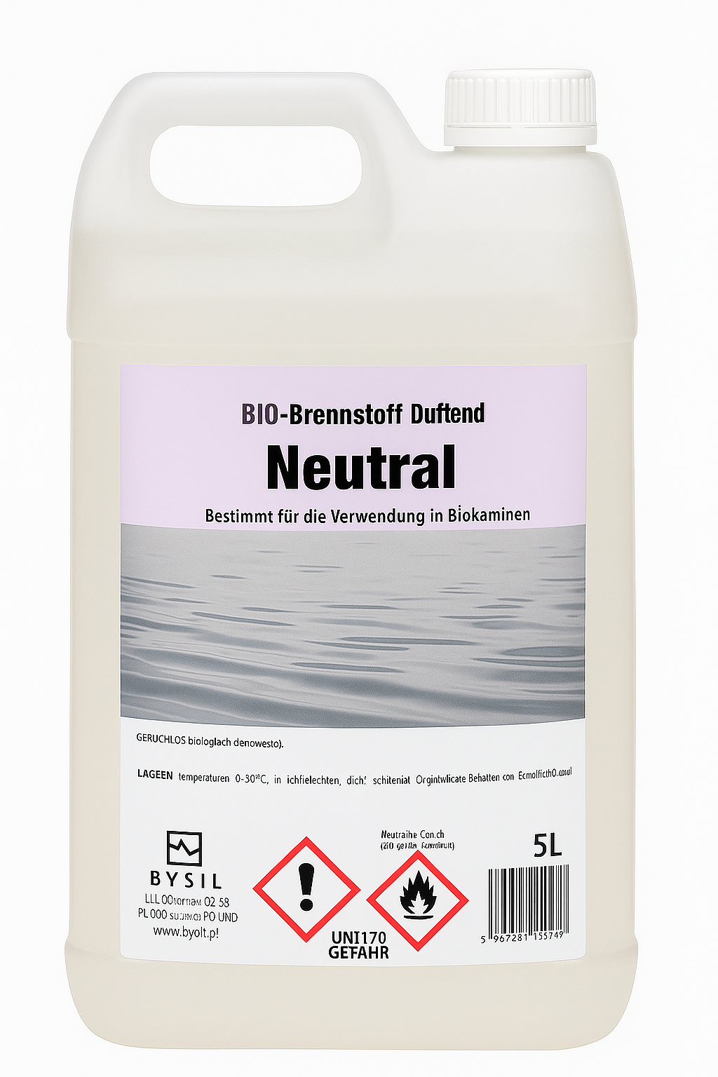 Bioethanol Neutral – geruchloser Brennstoff für Biokamine (1L / 5L)