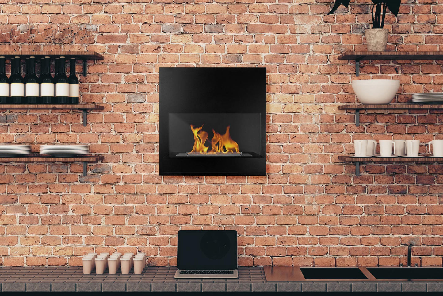 Wandbiokamin Nimbus