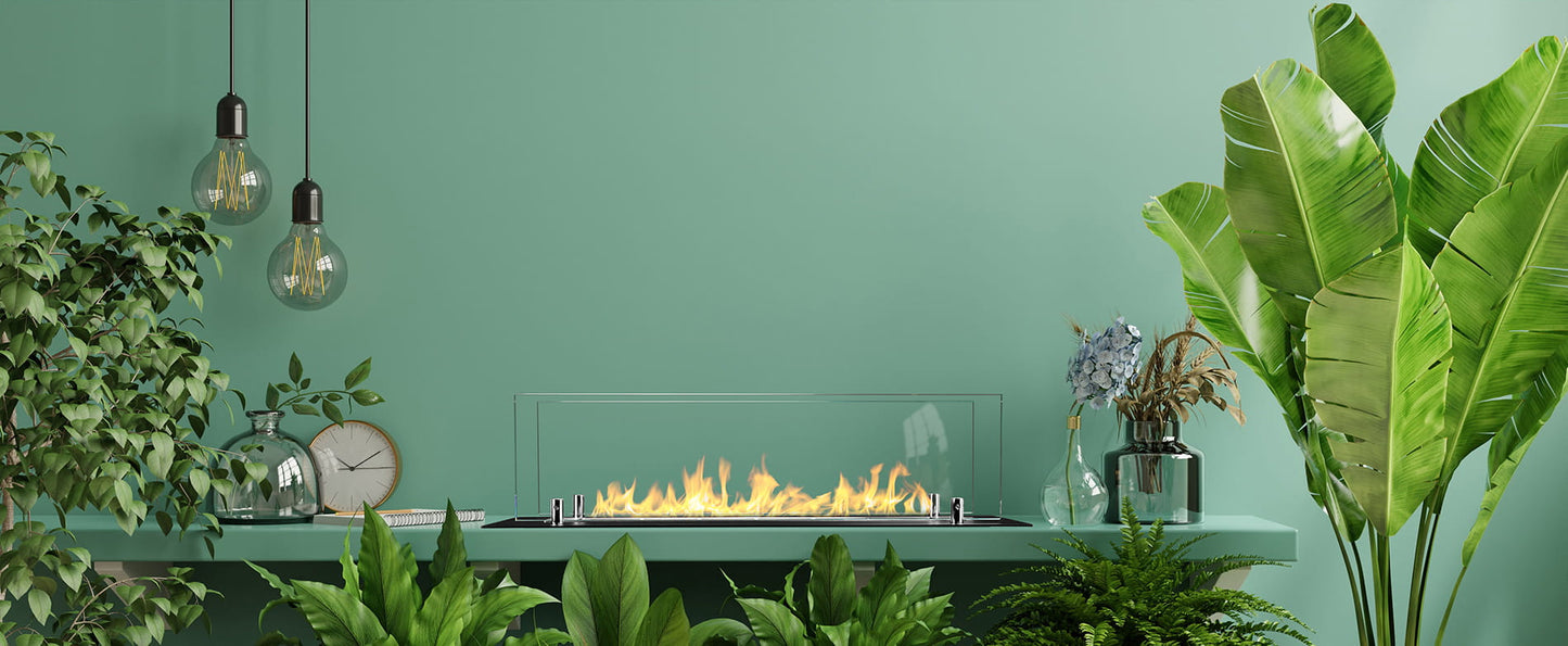 Einbau-Biokamin 65 cm (mit Glas)