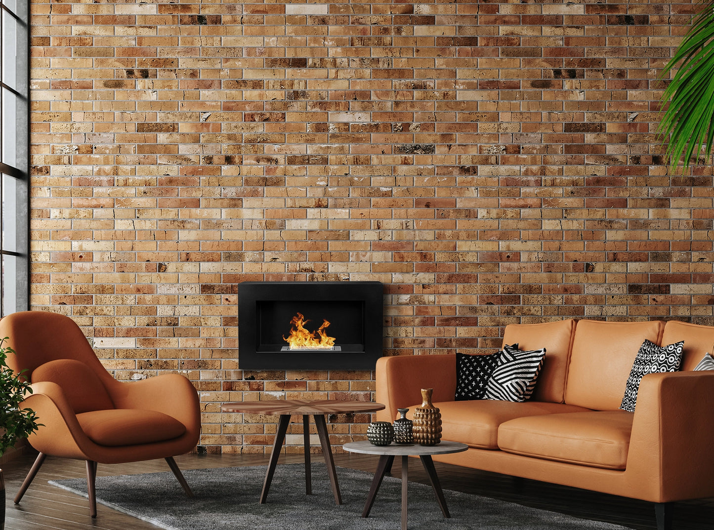 Wandbiokamin 650x400 BOX (mit / ohne Glas)