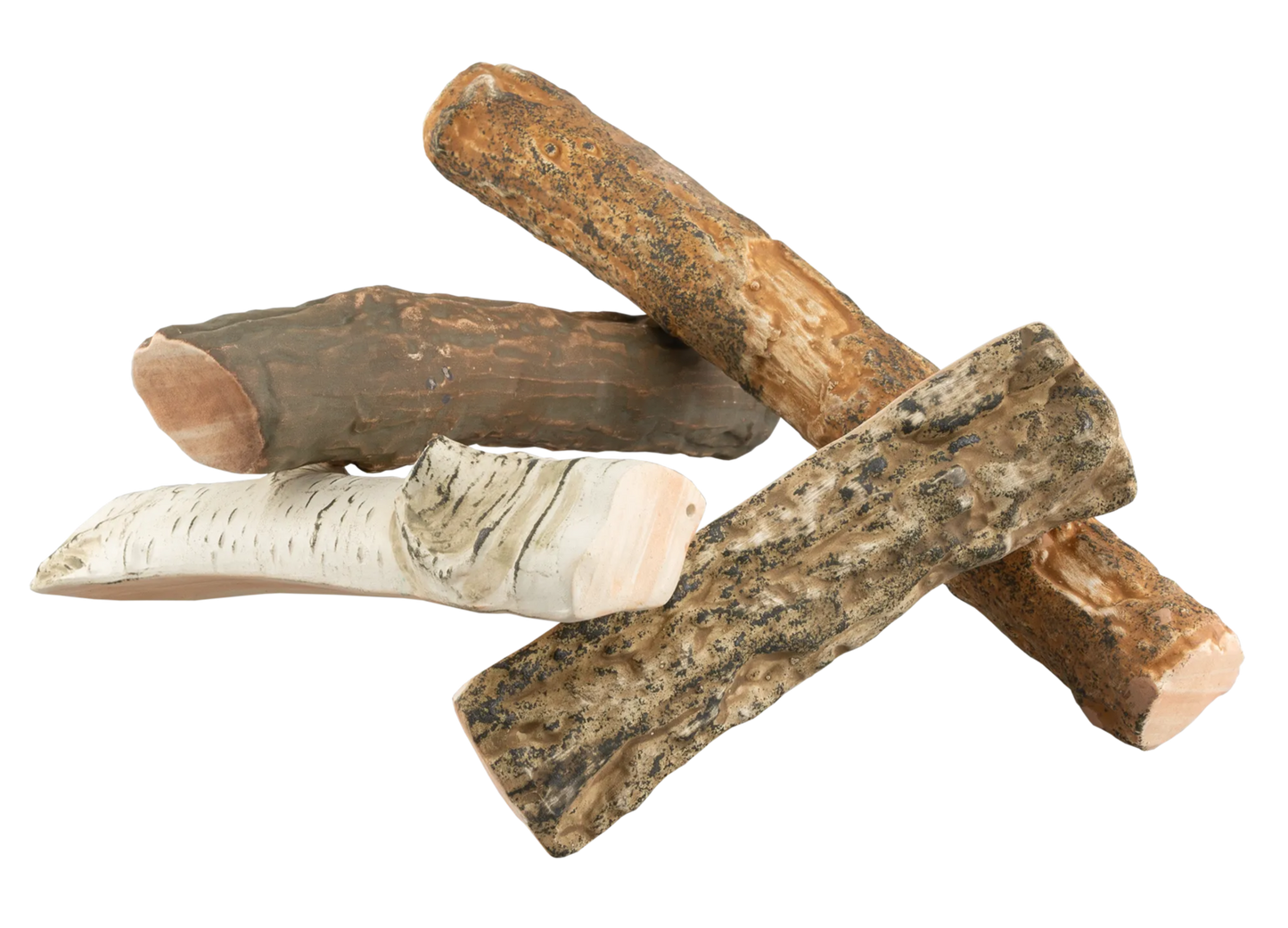Keramik-Holzscheite – Mix
