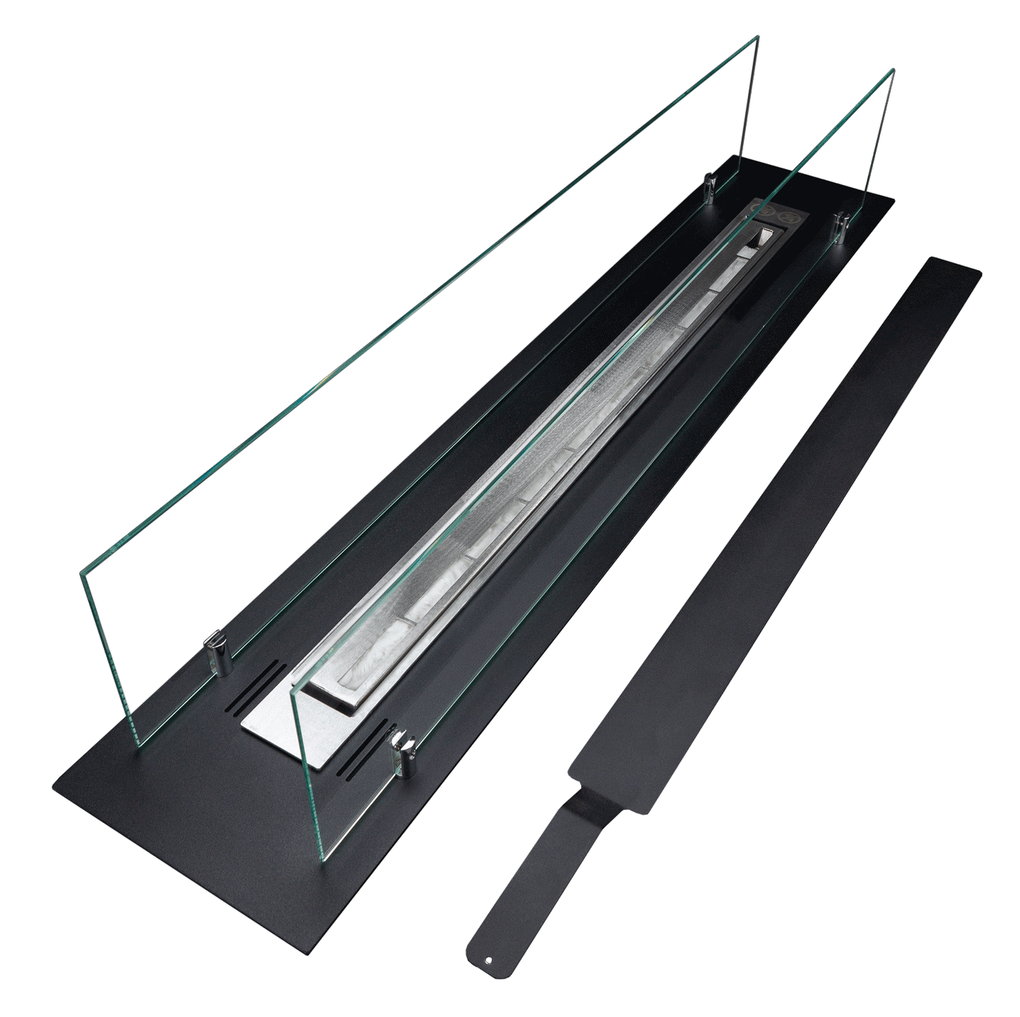 Einbau-Biokamin 100 cm (mit Glas)