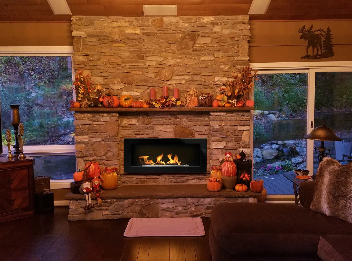 Wandbiokamin 900x400 Standard (mit/ohne Glas)