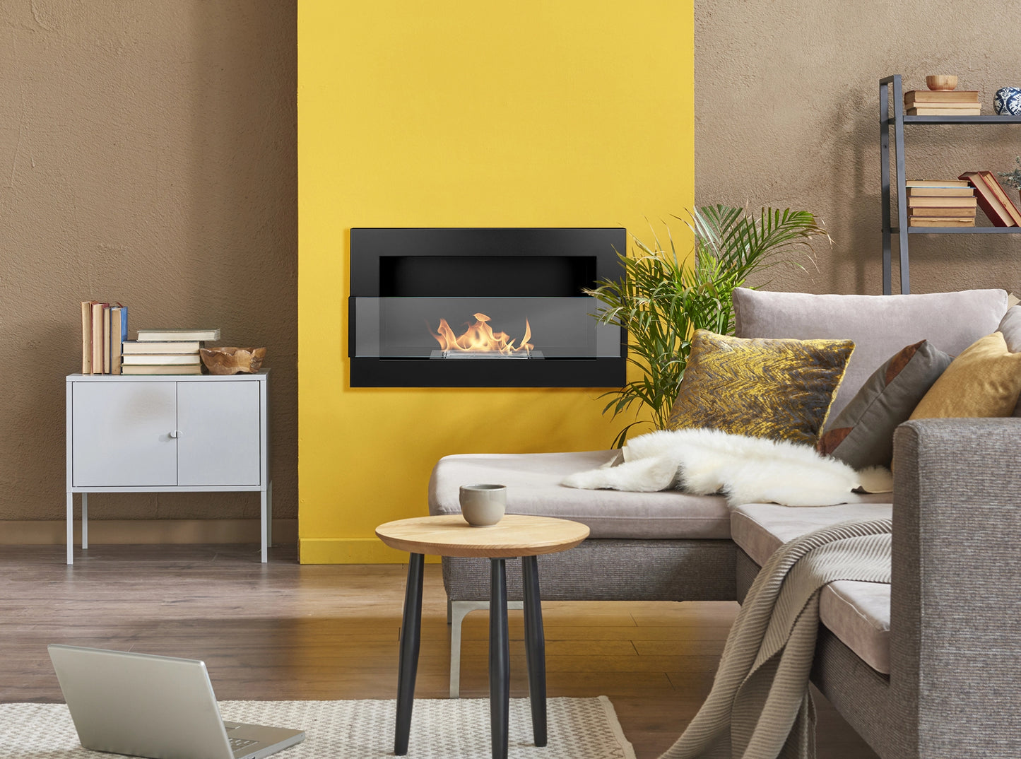 Wandbiokamin 650x400 Standard (mit/ohne Glas)