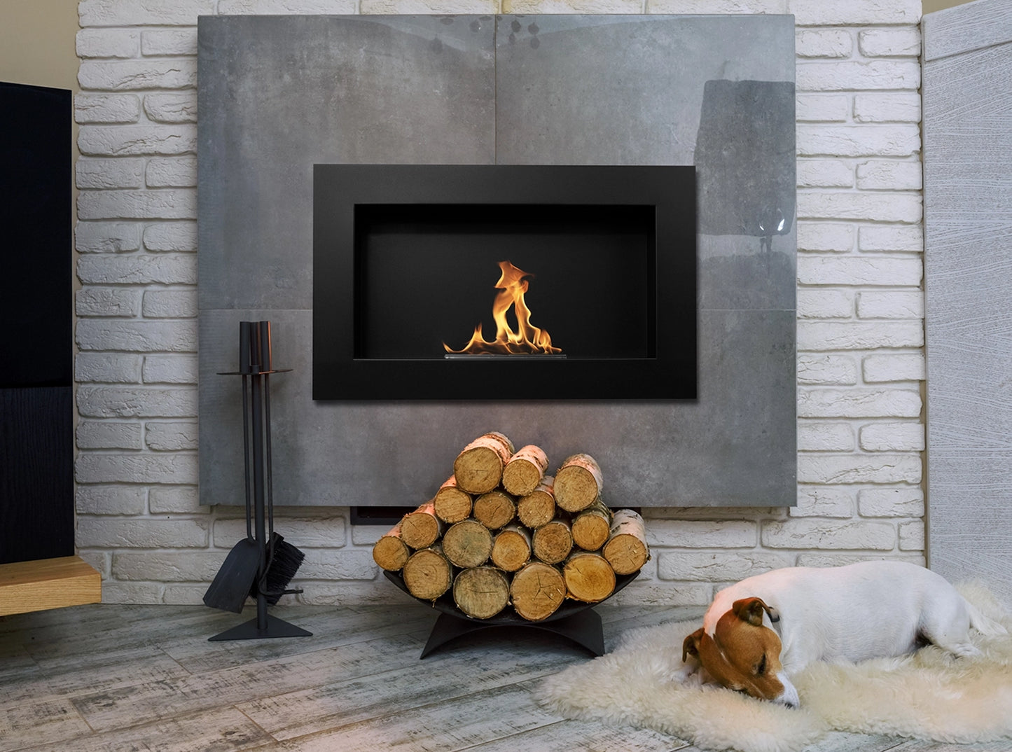 Wandbiokamin 650x400 Standard (mit/ohne Glas)