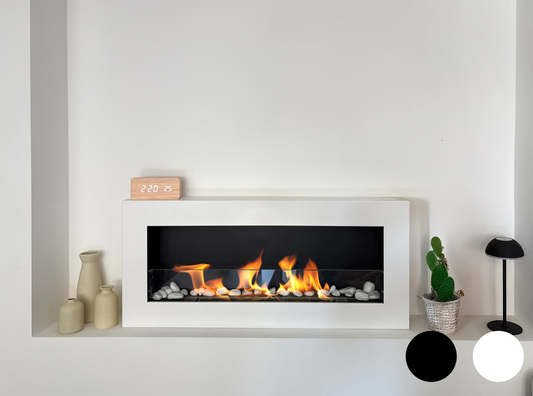 Wandbiokamin 900x400 BOX (mit Glas)