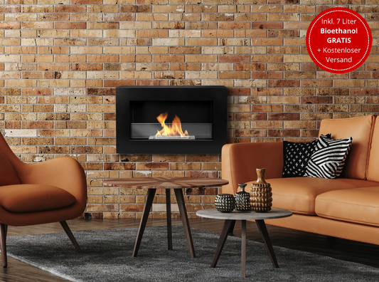 Wandbiokamin 650x400 BOX (mit / ohne Glas)