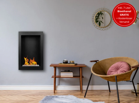 Wandbiokamin Nebel