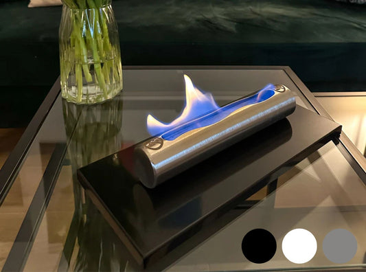 Edelstahl Standkamin – Modell „Stainless“