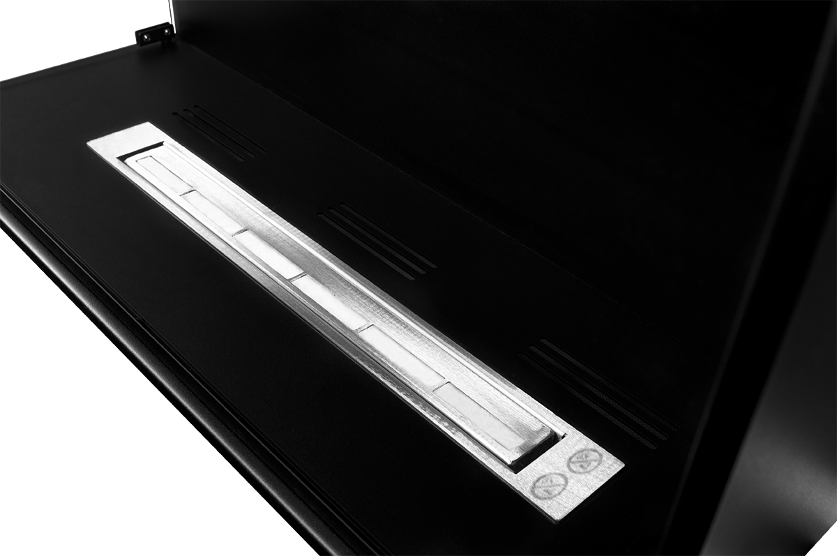 Eck-Einbaukamin BIO-EKO (links)