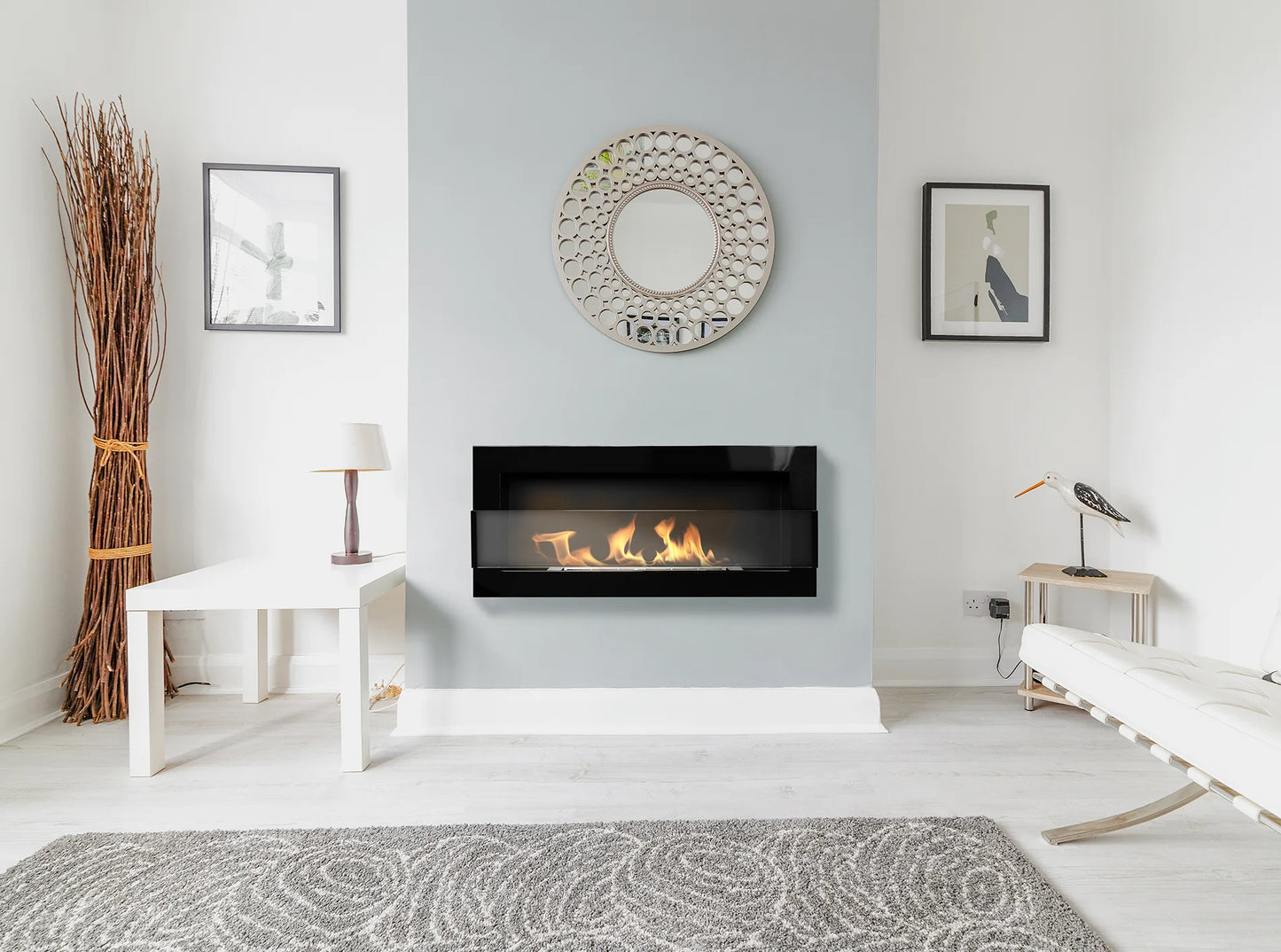 Wandbiokamin 900x400 Standard (mit/ohne Glas)