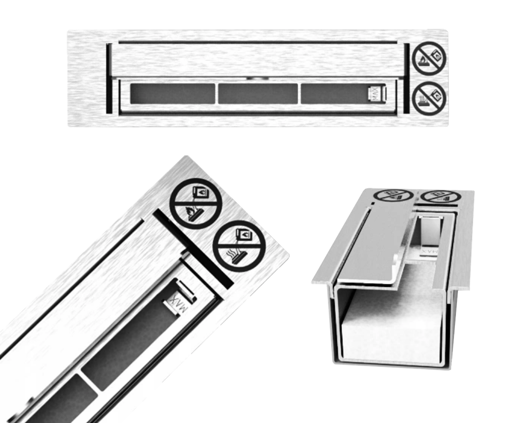 Wandbiokamin 650x400 SLIM (mit Glas)
