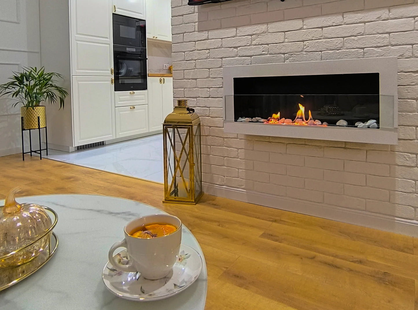 Wandbiokamin 900x400 Standard (mit/ohne Glas)